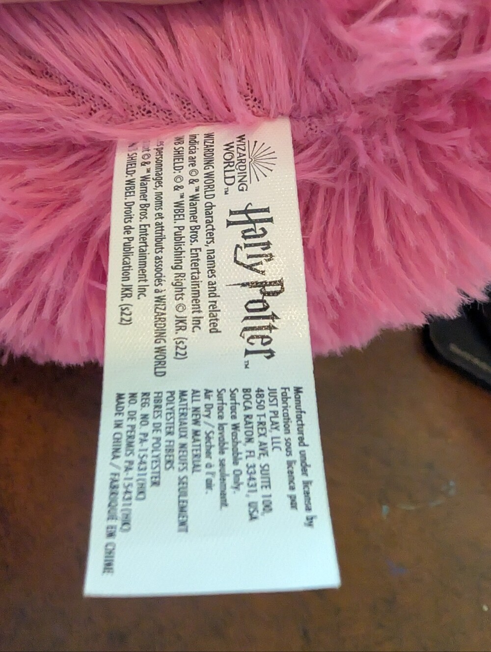 Adorable Just Play Wizarding World Harry Potter Pink Pygmy Puff - Large Like New - Picture 2 of 7